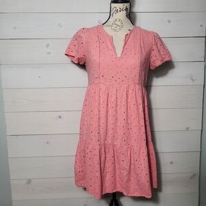 Knox Rose Eyelet Dress Cotton Coquette Cottagecore Coastal Cowgirl.